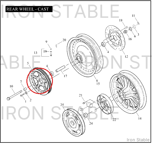 Harley-Davidson Sprocket, 68t/Blk/Fnl Drv