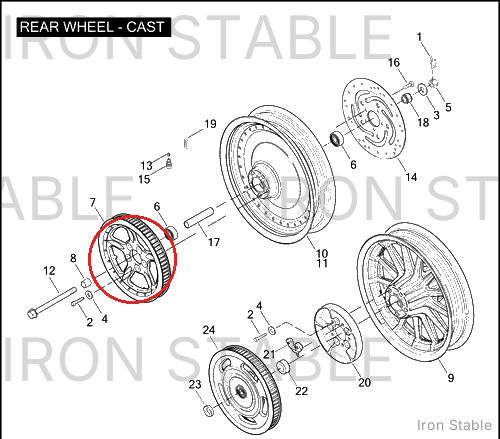 Harley-Davidson Sprocket, 68t/Slvr/Fnl Drv