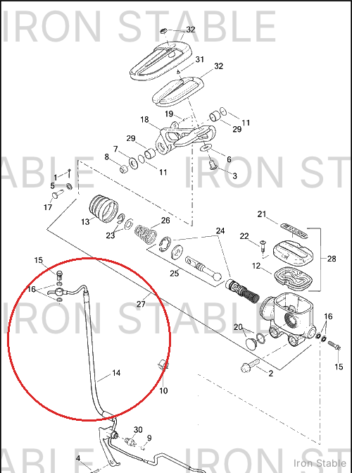 Harley-Davidson Brake Line, Rr M/C-To-Abs Unit