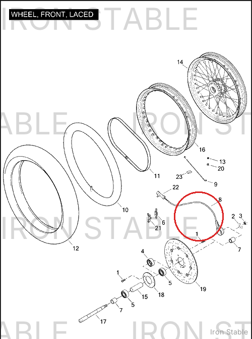Harley-Davidson Sensor, Whl Speed (Wss)