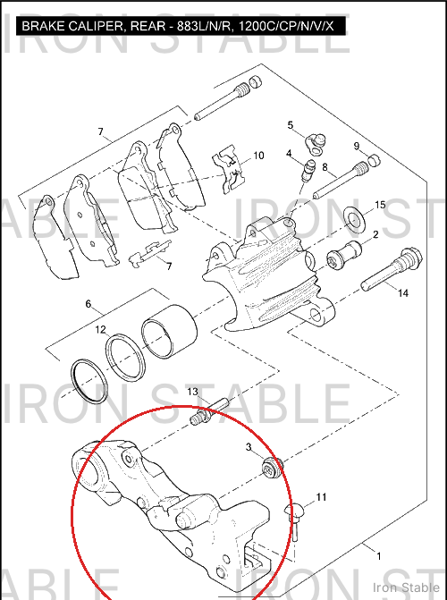 Harley-Davidson Caliper Assembly, Rr, Silver