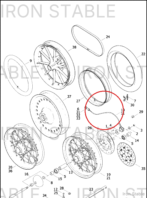 Harley-Davidson Sensor, Whl Speed (Wss)