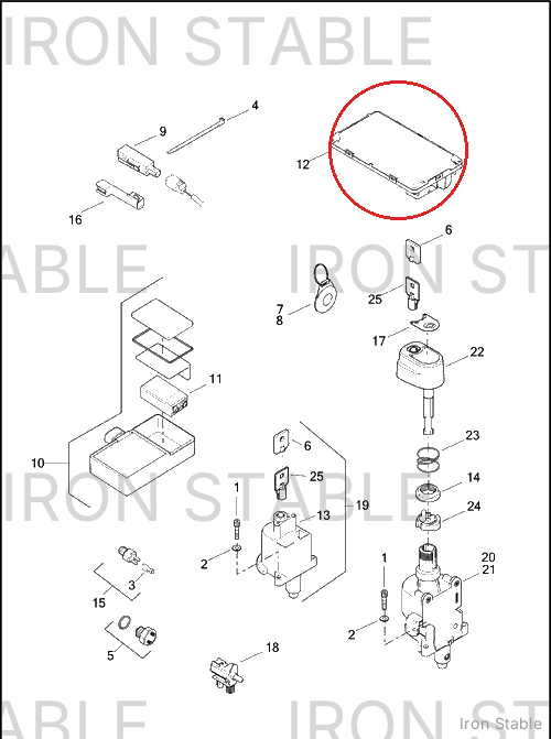 Harley-Davidson Module, Scty Sys Cont, X-Axis, 3