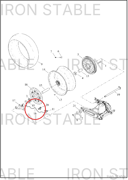 Harley-Davidson Snsr Ring, Abs Whl, Rear Wss