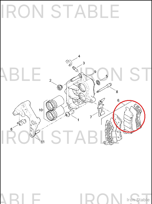 Harley-Davidson Brake Pad Kit, Lh/Front, Xl