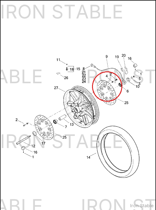 Harley-Davidson Rotor, Brake, Front