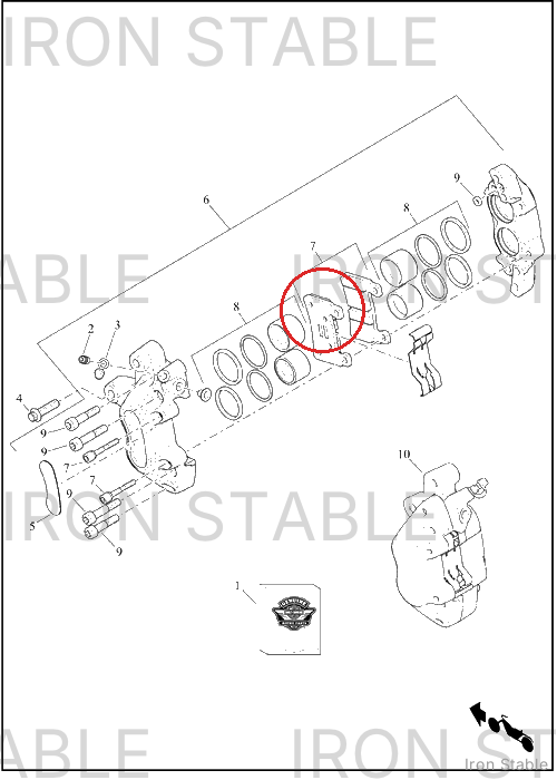Harley-Davidson Brake Pad Kit, Front
