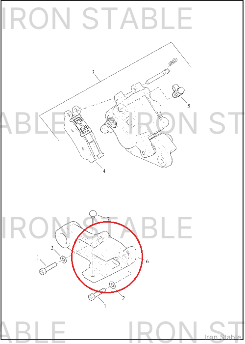 Harley-Davidson Bracket Assembly, Reaction, Caliper, Rr B
