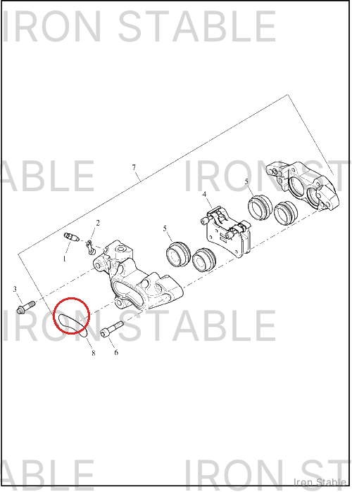 Harley-Davidson Brake Caliper Sub-Component, Insert, B