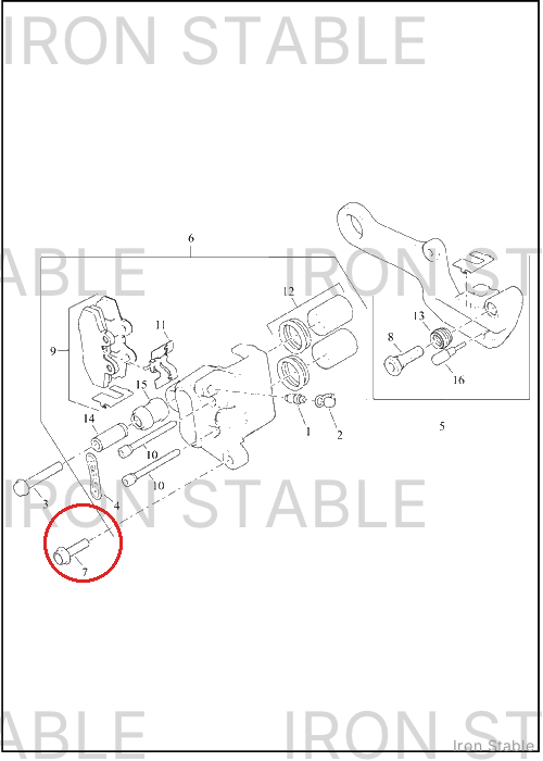 Harley-Davidson Brake Caliper Sub-Component, Bolt, Rr