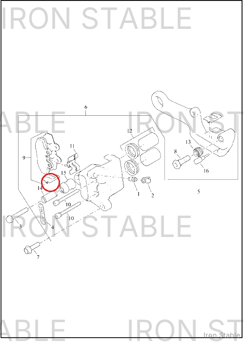 Harley-Davidson Brake Caliper Sub-Component, Sleeve