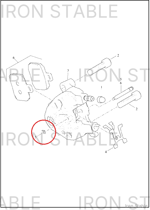 Harley-Davidson Pin, Brake Pad, Kit, Rear