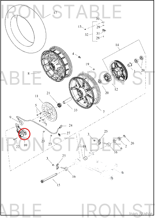 Harley-Davidson Carrier, Brake Caliper, Rr Rctn Br