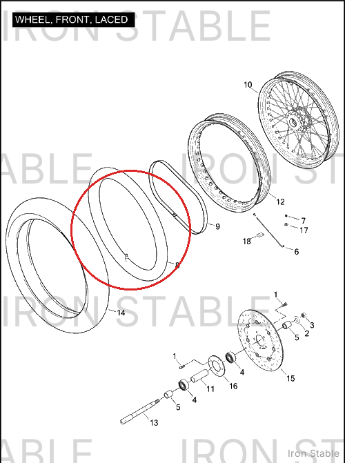Harley-Davidson Inr-Tube, 19 In Michlin Center