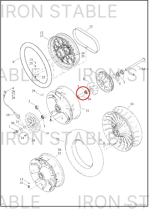 Harley-Davidson Sleeve, Bearing Spacer