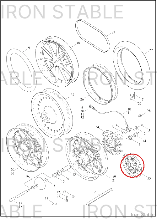 Harley-Davidson Rotor, Brake, X