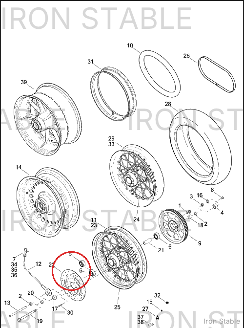 Harley-Davidson Disc Assembly, Rr Brake