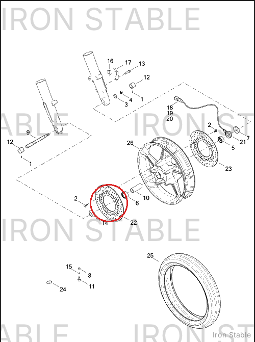 Harley-Davidson Rotor, Brake, Fr, Chrome, Rh