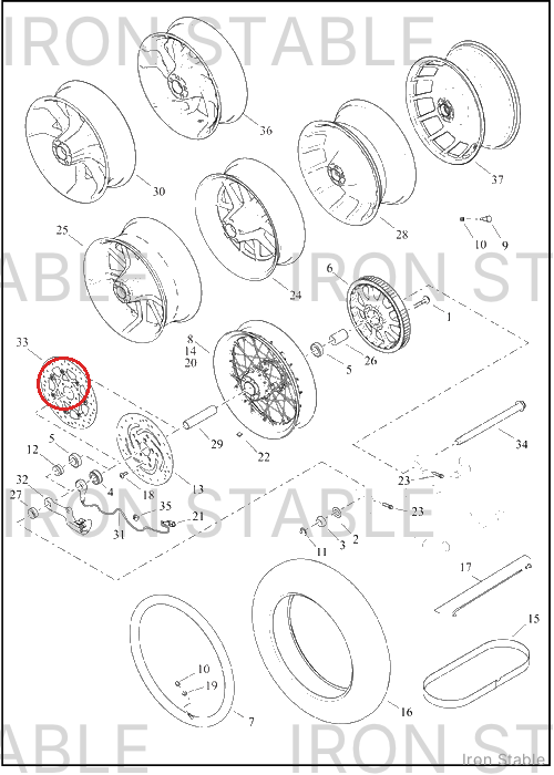 Harley-Davidson Rotor, Brake, X