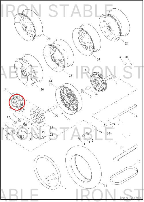 Harley-Davidson Rotor, Brake, Rear