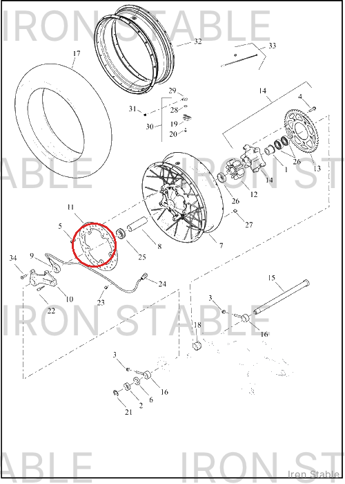 Harley-Davidson Rotor, Brake, Rr, 280x5mm