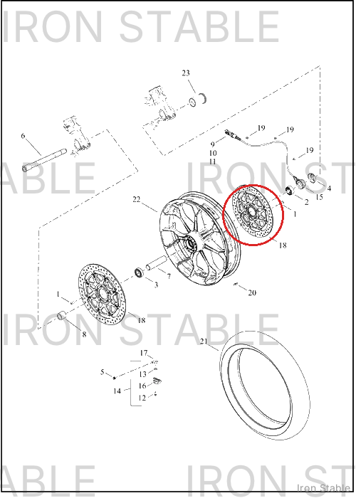 Harley-Davidson Kit, Brake Rtr, 131rr