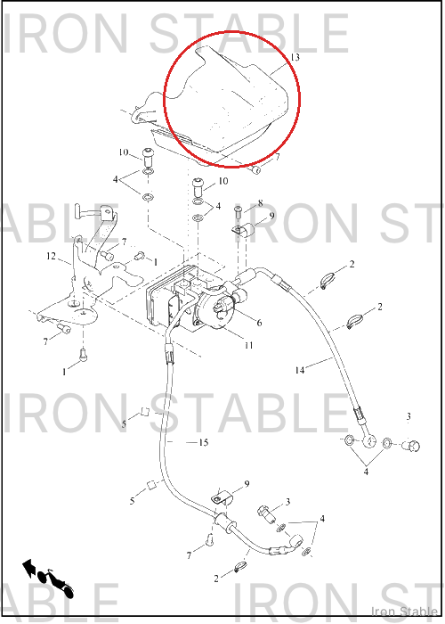 Harley-Davidson Brake Misc Component, Cover, Ehcu