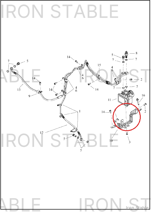 Harley-Davidson Bracket, Brake Mounting, Ehcu