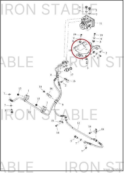 Harley-Davidson Bracket, Brake Mounting, Ehcu