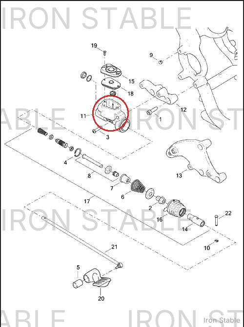 Harley-Davidson Brake Master Cyl Assembly, Rr