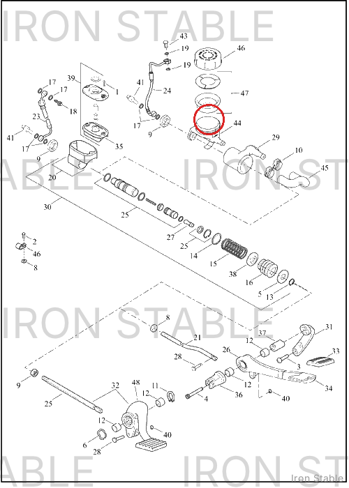 Harley-Davidson Reservoir, Brake Master Cyl