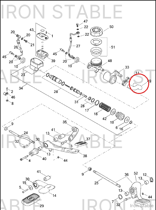 Harley-Davidson Hose, Brake Master Cyl