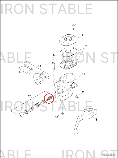 Harley-Davidson Piston Set, Brake Ma Cyl, X