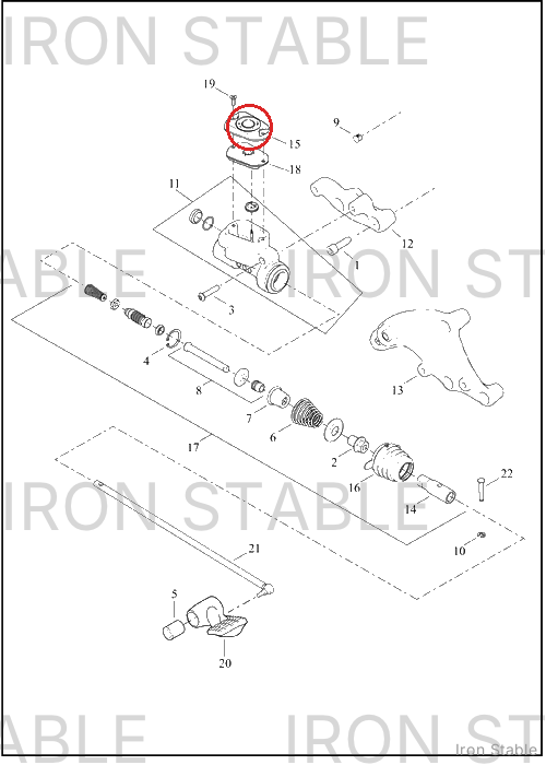 Harley-Davidson Cover, Rr Brake Master Cyl