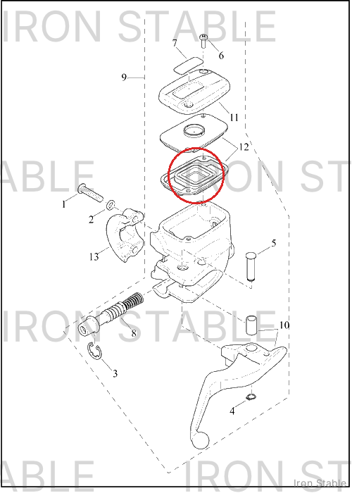Harley-Davidson Kit-Gasket, Brake Master Cyl
