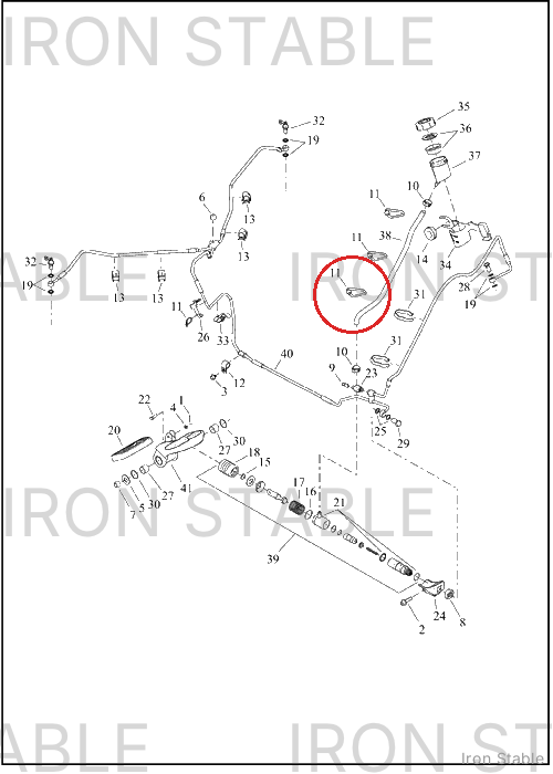 Harley-Davidson Hose, Brake Master Cyl