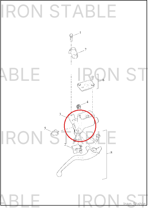 Harley-Davidson Brake Master Cyl Assembly, Front