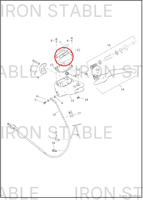 Harley-Davidson Brake Ma Cyl Assembly, Cl, Cover, Chrome