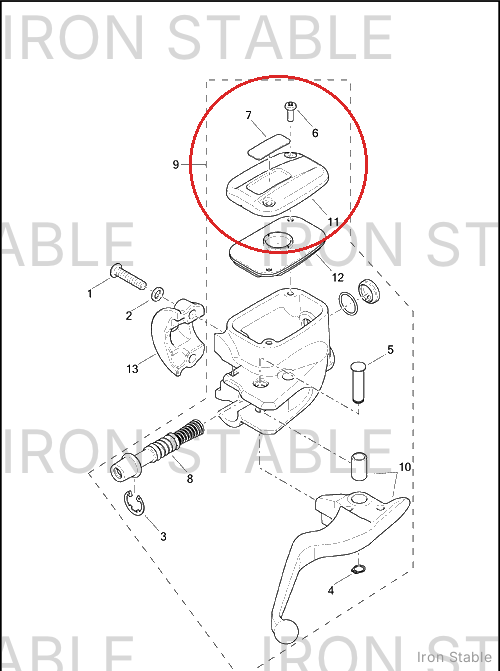 Harley-Davidson Brake Ma Cyl Assembly, Fr, 12.7 Mm, B