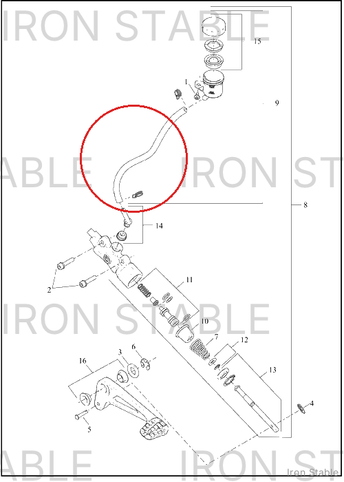 Harley-Davidson Rsvr, Brake Ma Cyl, Remote