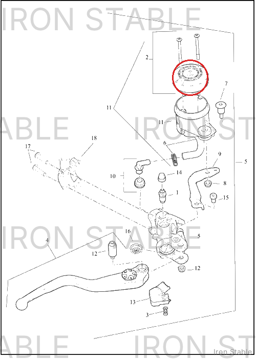 Harley-Davidson Brake Ma Cyl Sub-Component, Cover Kit