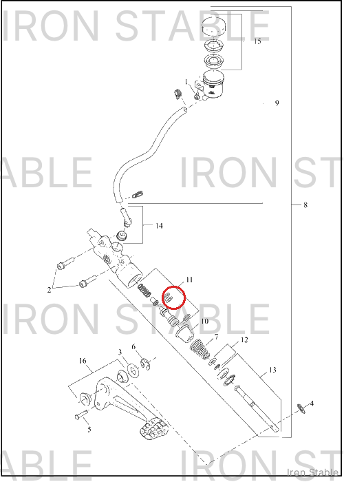 Harley-Davidson Piston Set, Brake Ma Cyl, Kit, Rear