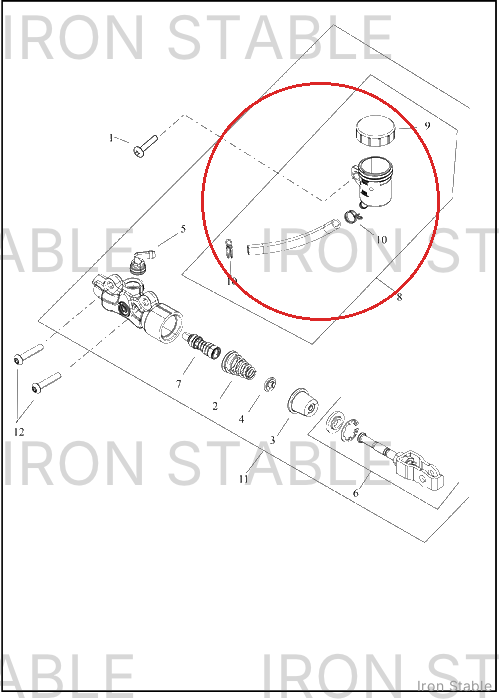 Harley-Davidson Rsvr, Brake Ma Cyl, Remote, Rr