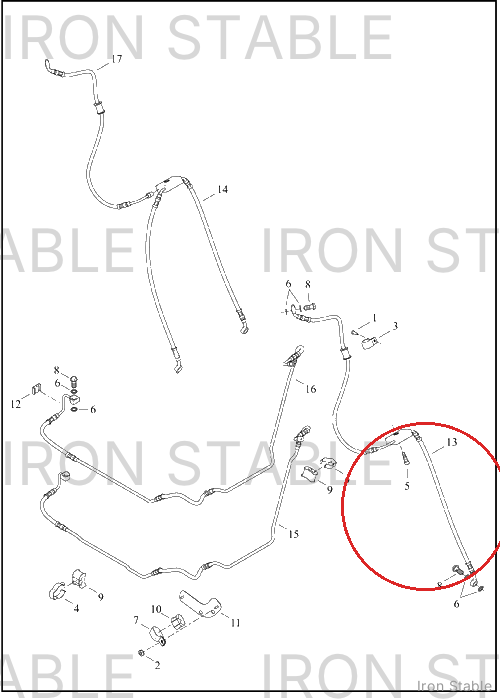 Harley-Davidson Brake Line, X