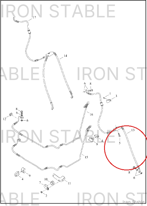 Harley-Davidson Brake Line, X