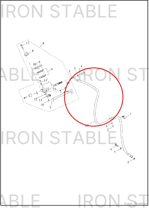 Harley-Davidson Brake Line, Front