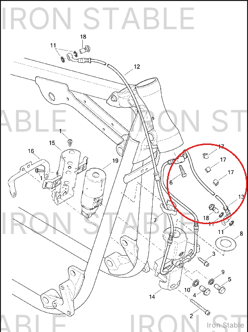 Harley-Davidson Brakeline, Front, Abs, Cal-Hcu
