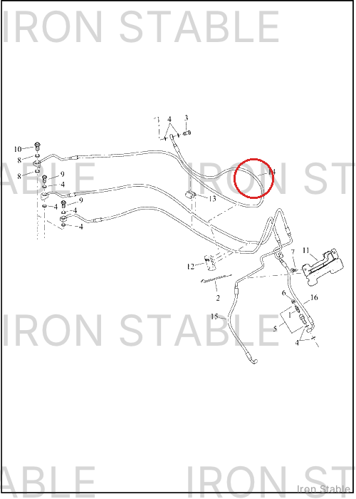 Harley-Davidson Brakeline Assembly, Fr M/C-To-Abs
