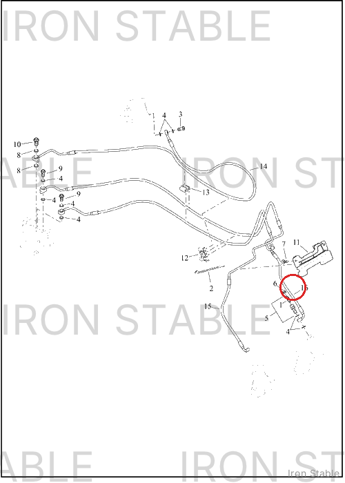 Harley-Davidson Brake Line, Lh/Fr Caliper-To-Ab