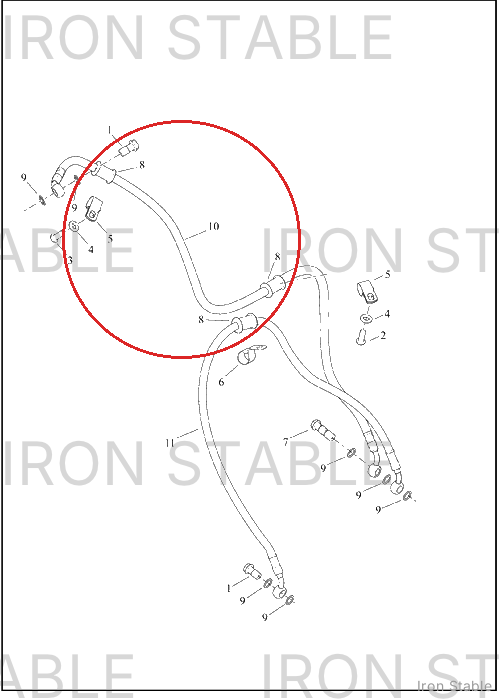Harley-Davidson Brake Line, Master Cylinder-To-